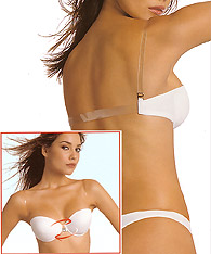 clear back push up bra